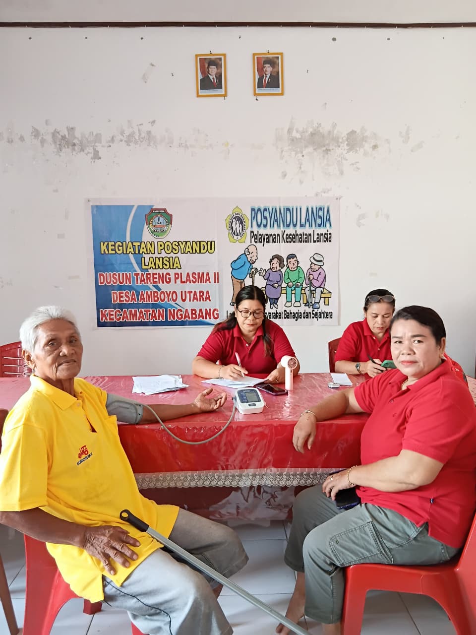 Kegiatan Posyandu Lansia Dusun Tareng Plasma II